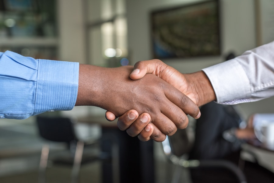 A handshake sealing a training partnership